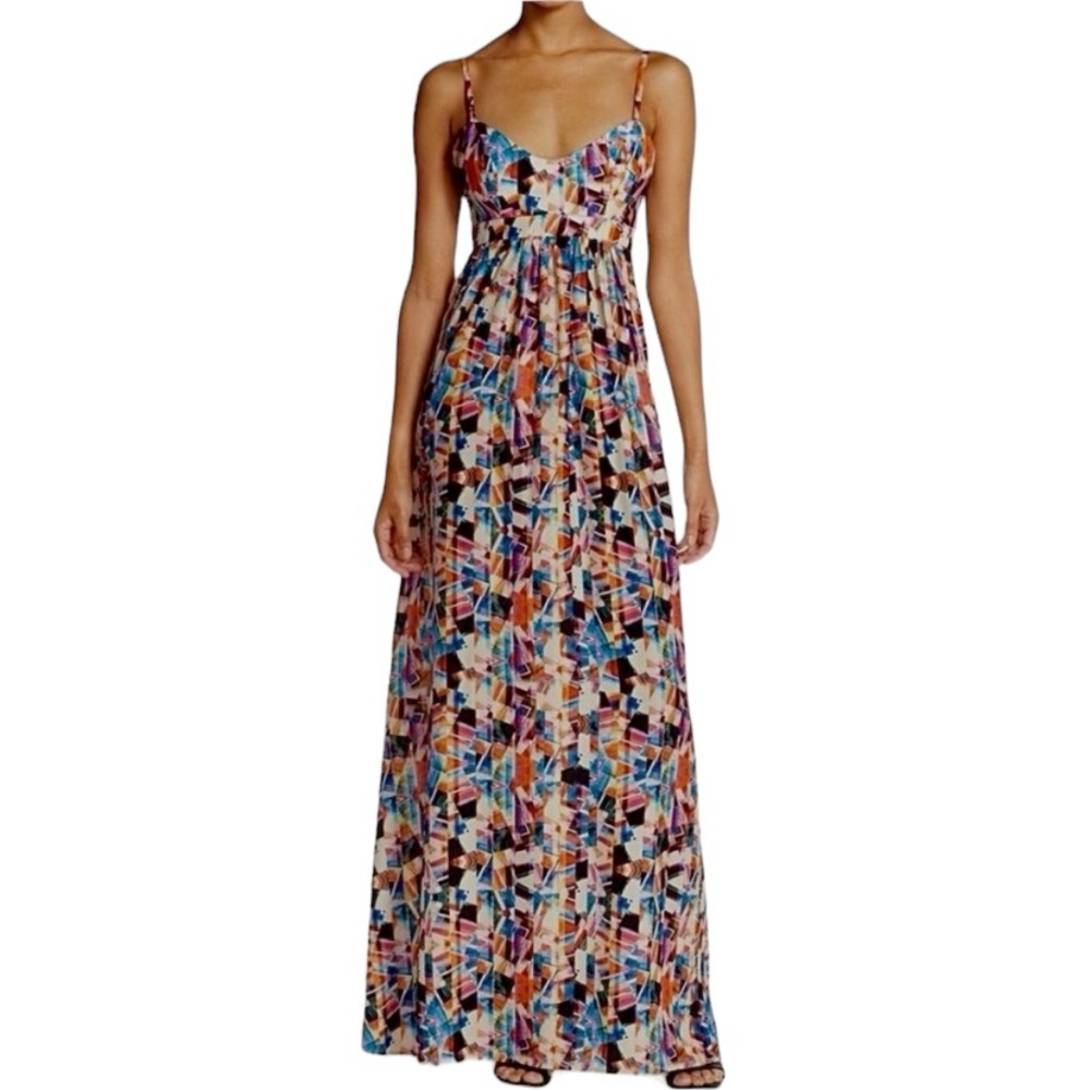 Felicity & Coco Multi-Colored Geometric Print Max… - image 3